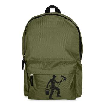 maler und lackierer - Rucksack - Olivgrün - Vorne
