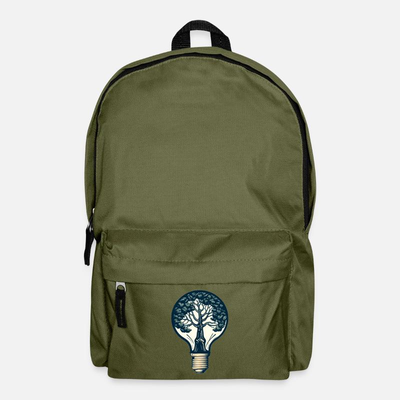 The tree in the lamp - Backpack - olive green