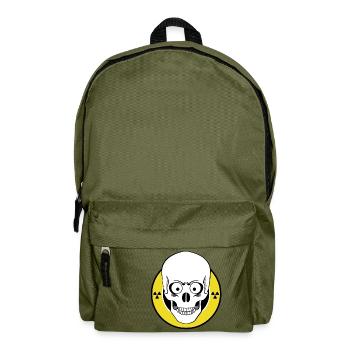 Radioactive Skull - Rucksack - Olivgrün - Vorne