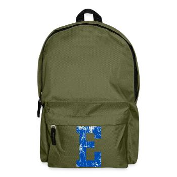 Letter e sport retro - Rucksack - Olivgrün - Vorne