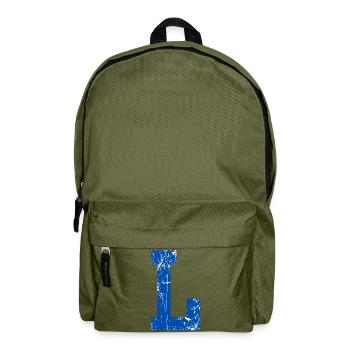Letter L Sport Retro - Rucksack - Olivgrün - Vorne