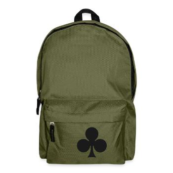 Kreuz / Treff - Symbol - Rucksack - Olivgrün - Vorne