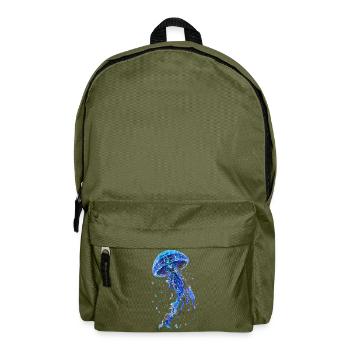 Méduse Bleue Étoilée - Sac à dos - vert olive - Devant