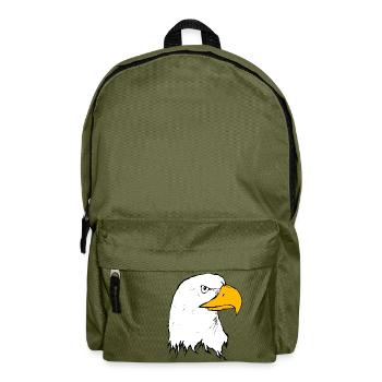 adler eagle bussard falke habicht hawk falcon17 - Rucksack - Olivgrün - Vorne