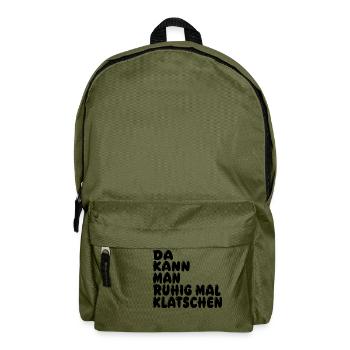 Klatschen - Rucksack - Olivgrün - Vorne