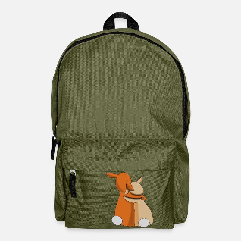 Hasen-Freundschaft - Rucksack - Olivgrün