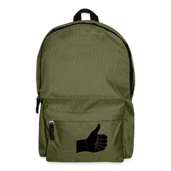 daumen hoch - Rucksack - Olivgrün - Vorne