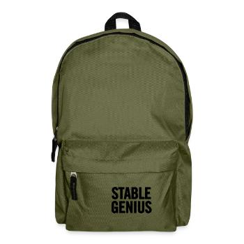 Stabil Genius Schwarz - Rucksack - Olivgrün - Vorne