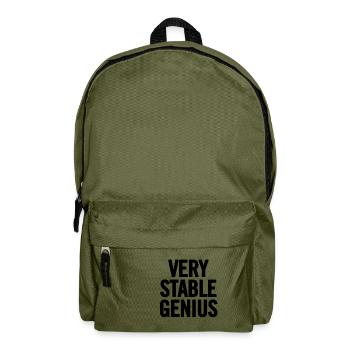 Very Stable Genius Schwarz - Rucksack - Olivgrün - Vorne