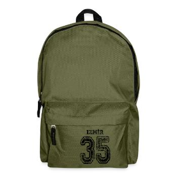 35 Izmir Türkisches Nummernschild als Geschenk - Rucksack - Olivgrün - Vorne