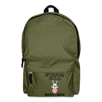 #WTP What the peep Funny WTF Easter Shirt - Rucksack - Olivgrün - Vorne