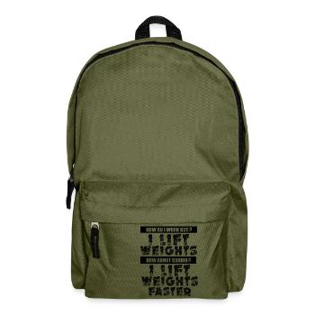 Fitness Lifter GYM-Shirt - Rucksack - Olivgrün - Vorne