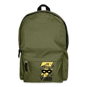 My Mum is a Superhero - Rucksack - Olivgrün - Vorne