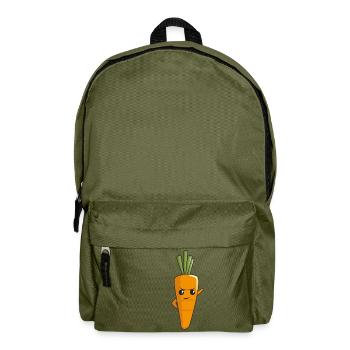 Freche Karotte - Rucksack - Olivgrün - Vorne