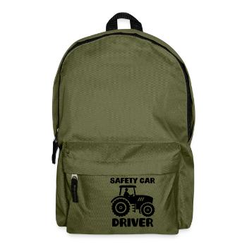 Safety Car Driver Landwirtschaft Traktor - Rucksack - Olivgrün - Vorne