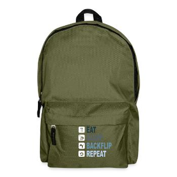 BackFlip Eat Sleep - Rucksack - Olivgrün - Vorne