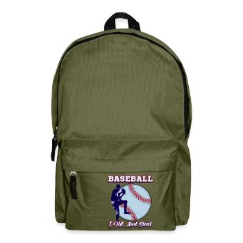Baseball Pitcher Batter - Rucksack - Olivgrün - Vorne