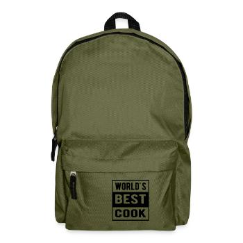 Worlds best cook - Rucksack - Olivgrün - Vorne