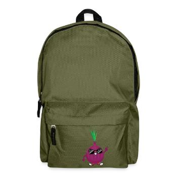 Coole Zwiebel - Rucksack - Olivgrün - Vorne