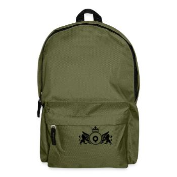 buchstabe Q Wappen - Rucksack - Olivgrün - Vorne