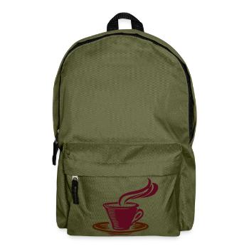 Kaffe Tasse schöner duft liebhaber Geschenk - Rucksack - Olivgrün - Vorne