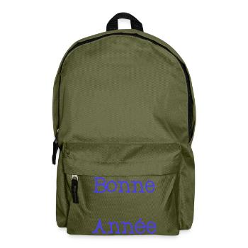 BONNE ANNEE. NOËL. ANNEE. ANNIVERSAIRE. RETRAITE. - Sac à dos - vert olive - Devant