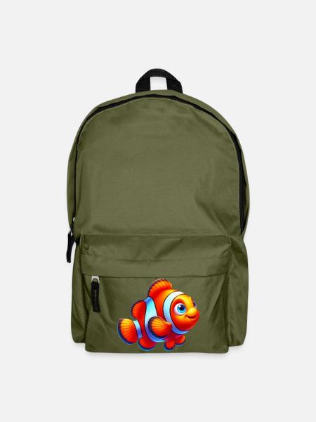Clownfische - Rucksack - Olivgrün