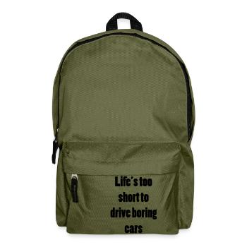 Don't drive boring cars - Rucksack - Olivgrün - Vorne