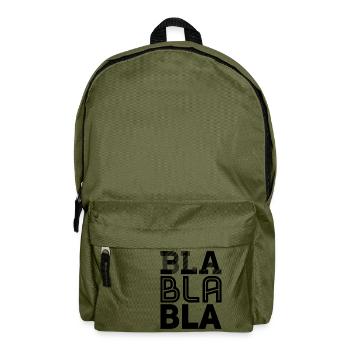 bla bla bla - Rucksack - Olivgrün - Vorne