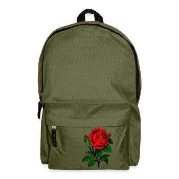 Rote Rose - Rucksack - Olivgrün - Vorne