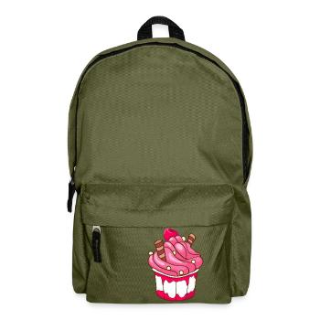 Crème glacée, crème glacée, crème glacée, crème glacée, boule, crème glacée, sundae - Sac à dos - vert olive - Devant