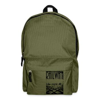 Railway (transparent) - Rucksack - Olivgrün - Vorne