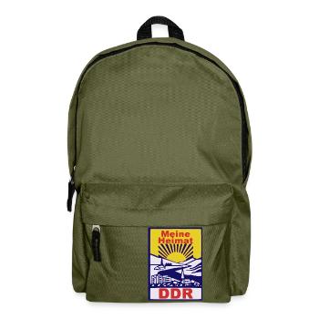 DDR - Meine Heimat - Rucksack - Olivgrün - Vorne