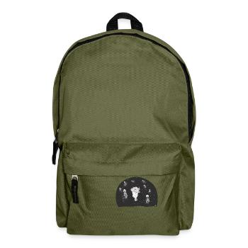in der Tiefe der Gedanken. - Rucksack - Olivgrün - Vorne