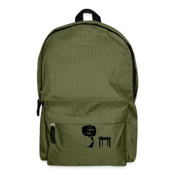 Katze sciencest Springen - Rucksack - Olivgrün - Vorne