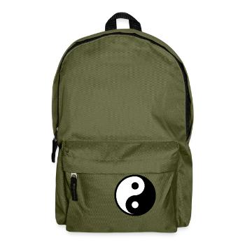 Ying Yang Symbol - Rucksack - Olivgrün - Vorne