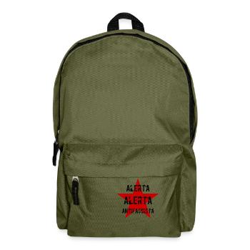 ALERTA ALERTA ANTIFASCHISTISCHE AKTION FCKNZS - Rucksack - Olivgrün - Vorne