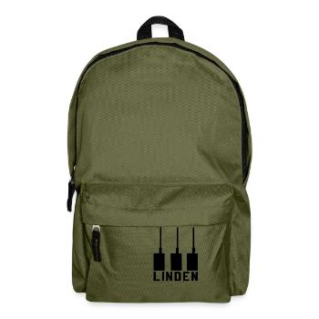 Ich liebe Hannover | Heimat Niedersachsen Geschenk - Rucksack - Olivgrün - Vorne