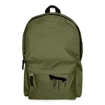 skateboard tropfen graffiti design skater sprung s - Rucksack - Olivgrün - Vorne