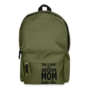 awesome mom - Rucksack - Olivgrün - Vorne