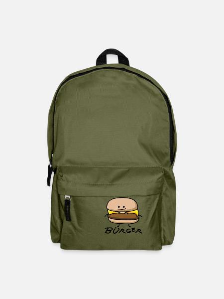 Burger als Bürger - Rucksack - Olivgrün