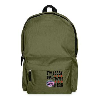 Traktor - Rucksack - Olivgrün - Vorne
