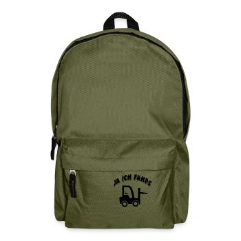 Gabelstapler - Rucksack - Olivgrün - Vorne