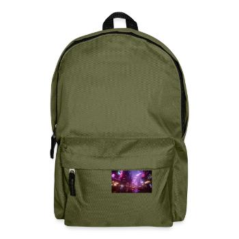 Cyberpunk Stadt4 - Rucksack - Olivgrün - Vorne