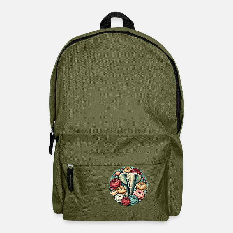 Elefant - Rucksack - Olivgrün
