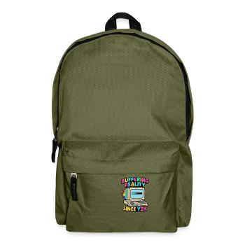 Buffering Since Y2K - Rucksack - Olivgrün - Vorne