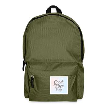 gute vibes ey only 2022 - Rucksack - Olivgrün - Vorne