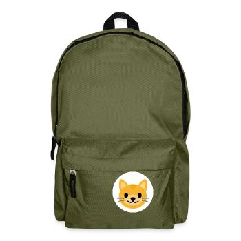 Katzengesicht Weiß | ~NU-Beziehungen | Vektor - Rucksack - Olivgrün - Vorne