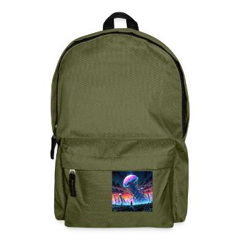 Leonardo Anime XL In a surreal lunar offbeat - Rucksack - Olivgrün - Vorne