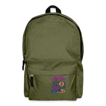 Dubai crypto - Rucksack - Olivgrün - Vorne